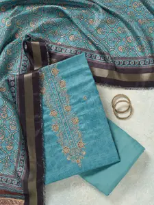 Koskii Floral Printed Unstitched Dress Material