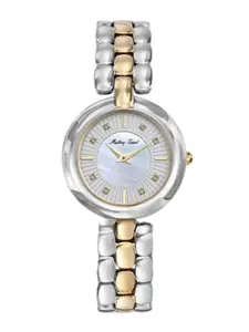 Mathey-Tissot Women Farah Stainless Steel Bracelet Style Straps Analogue Watch D956BYI