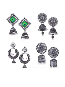 DIVASTRI Women Silver Earrings