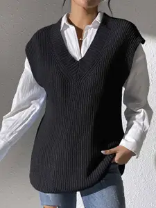 bebe Women Sweater Vest Sweater