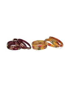 SOMIL Set Of 8 Glass Bangles