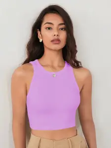 TOOCHKI Women Ribbed Tank Crop Top