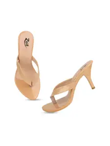 ZAIF Women Open Toe Slim Heel Sandals