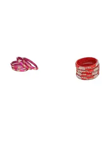 Somil Combo Of 2 Set Handmade Glass Bangles