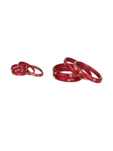 SOMIL Women Set of 2 Traditional Glass Bangles