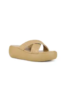 Inc 5 Women Textured Open Toe Wedge Heel Sandals