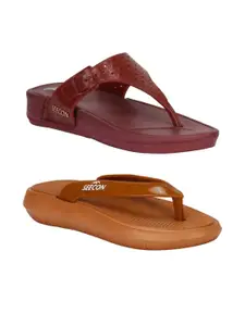 RIFOF Women Green Flip Flops