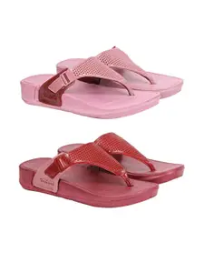 RIFOF Women Pink Flip Flops