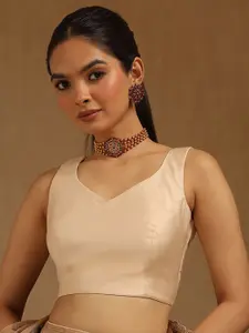 Soch V-Neck Padded Saree Blouse