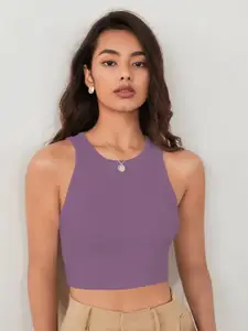 TOOCHKI Women Ribbed Tank Crop Top