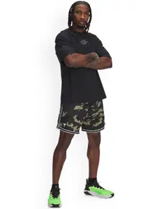 UNDER ARMOUR Project Rock Men Printed Loose-Fit Mid-Rise Shorts