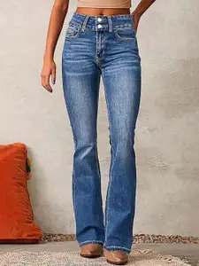 all about you Women Bootcut High-Rise Light Fade Jeans