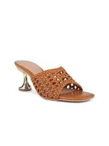 Inc 5 Women Striped Block Sandals