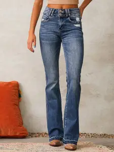 all about you Women Regular Fit Mid-Rise Light Fade Cotton Jeans