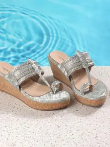 Metro Women Open Toe Wedge Heel Sandals