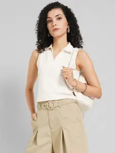 People Women Shirt Collar Top