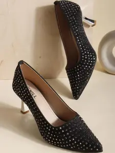 Denill Women's Stylish Kitten Heel Fashion Sandals