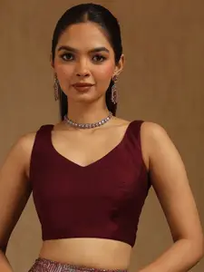 Soch V-Neck Padded Saree Blouse