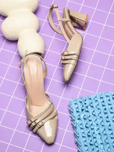 JM Looks Women Block Heel Mules Stylish Comfortable for Casual & Party Wear