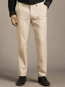 Louis Philippe Men Slim Fit Flat Front Formal Trouser