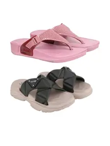 RIFOF Women Pink Flip Flops