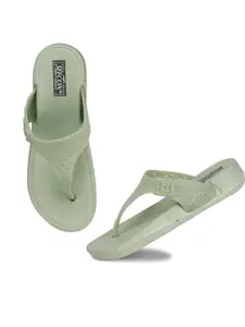RIFOF Women Green Flip Flops