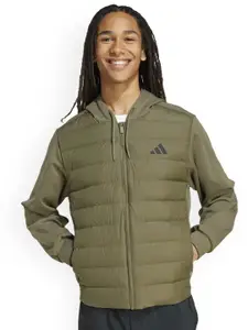 ADIDAS Men Essentials Climawarm Hybrid Down Hooded Jacket