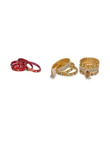 SOMIL Women Set of 2 Traditional Glass Bangles