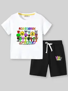 INCLUD Boys Sprunki Printed T-shirt with Shorts