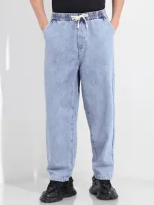 The Indian Garage Co Men Cotton Mid-Rise Low Distress Jeans