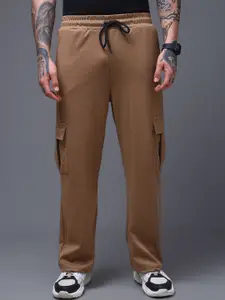 MADSTO Men Baggy-Fit Mid-Rise Track Pants