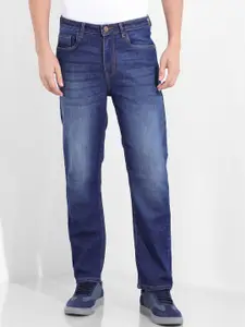 The Indian Garage Co Men Slim Fit Mid-Rise Clean Look Heavy Fade Jeans