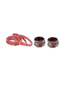 Somil Set of 12 Women Glass Bangle
