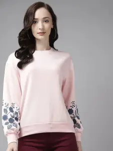 The Roadster Lifestyle Co Floral Printed Cotton Sweatshirts