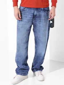 The Indian Garage Co Men Relaxed Fit Mid-Rise Heavy Fade Jeans