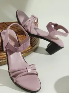 Denill Women Open Toe Block Heels