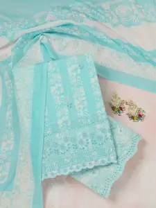 Koskii Floral Printed Unstitched Dress Material