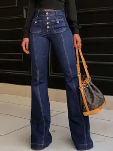 all about you Women Flared High-Rise Jeans