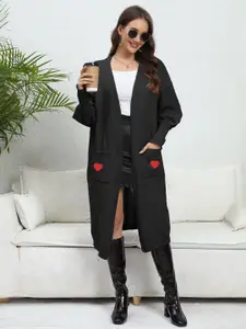 Bebe Women Love Front Open Longline Sweater