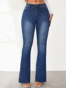 all about you Women Flared High-Rise Jeans