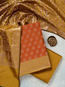 Koskii Floral Woven Design Unstitched Dress Material