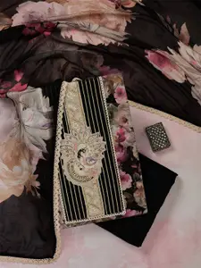 Koskii Floral Printed Unstitched Dress Material