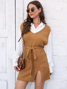 bebe Women Longline Pullover Sweater