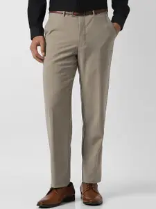 Van Heusen Men Slim Fit Mid-Rise Trousers