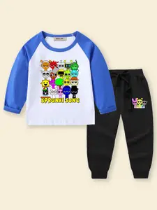 INCLUD Girls Graphic Printed T-shirt With Joggers
