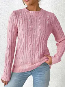 bebe Women Ribbed Pullover Sweater