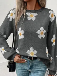 bebe Women Round Neck Pullover Sweater