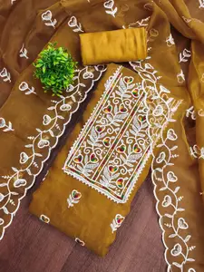 Maroosh Women Embroidered Organza Unstitched Dress Material