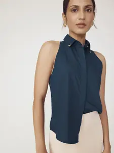 The Label Life Women Comfort Solid Cotton Casual Shirt