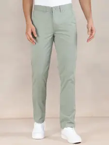 Fabindia Men Mid-Rise Slim Fit Regular Trousers